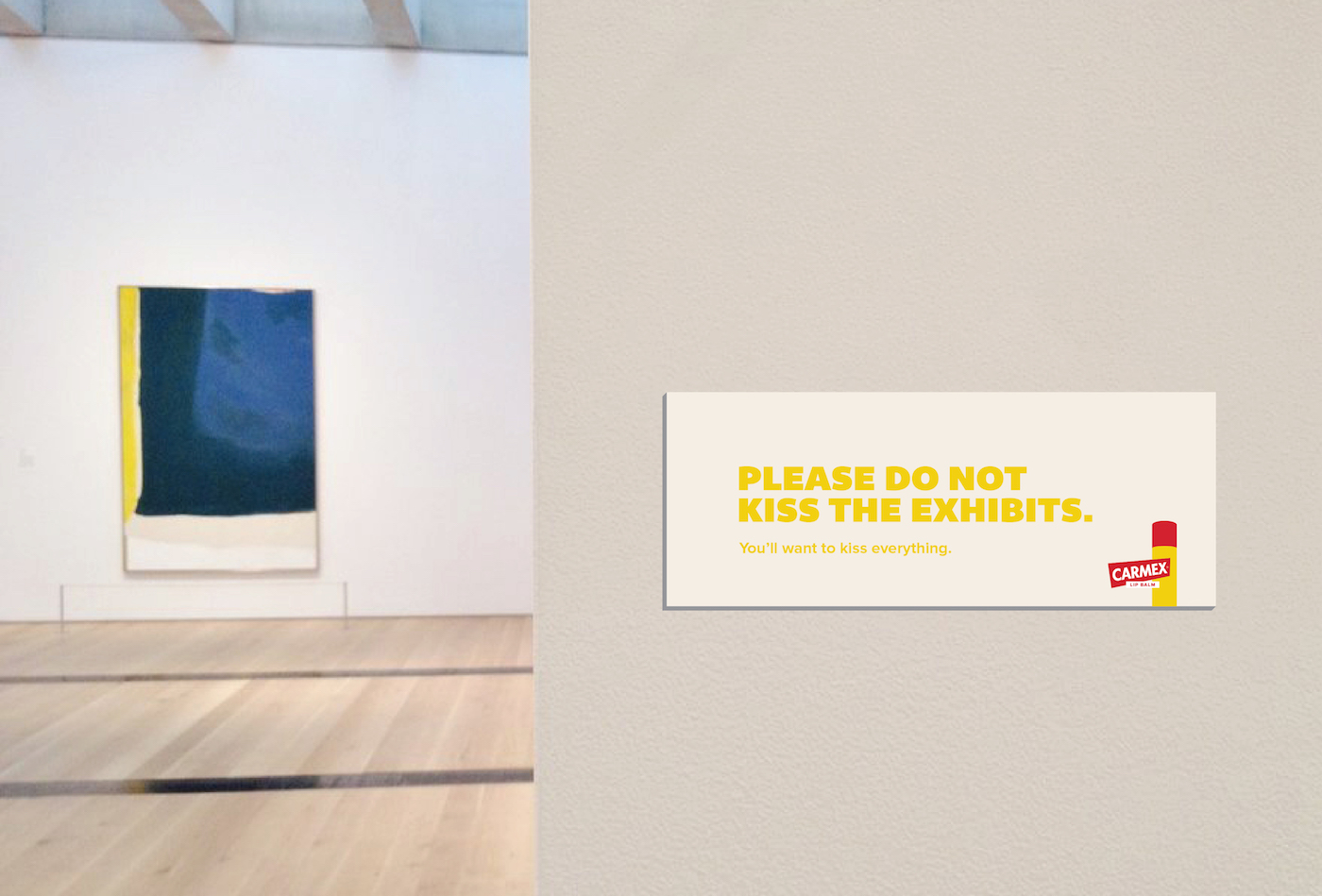 please do not kiss the exhibits