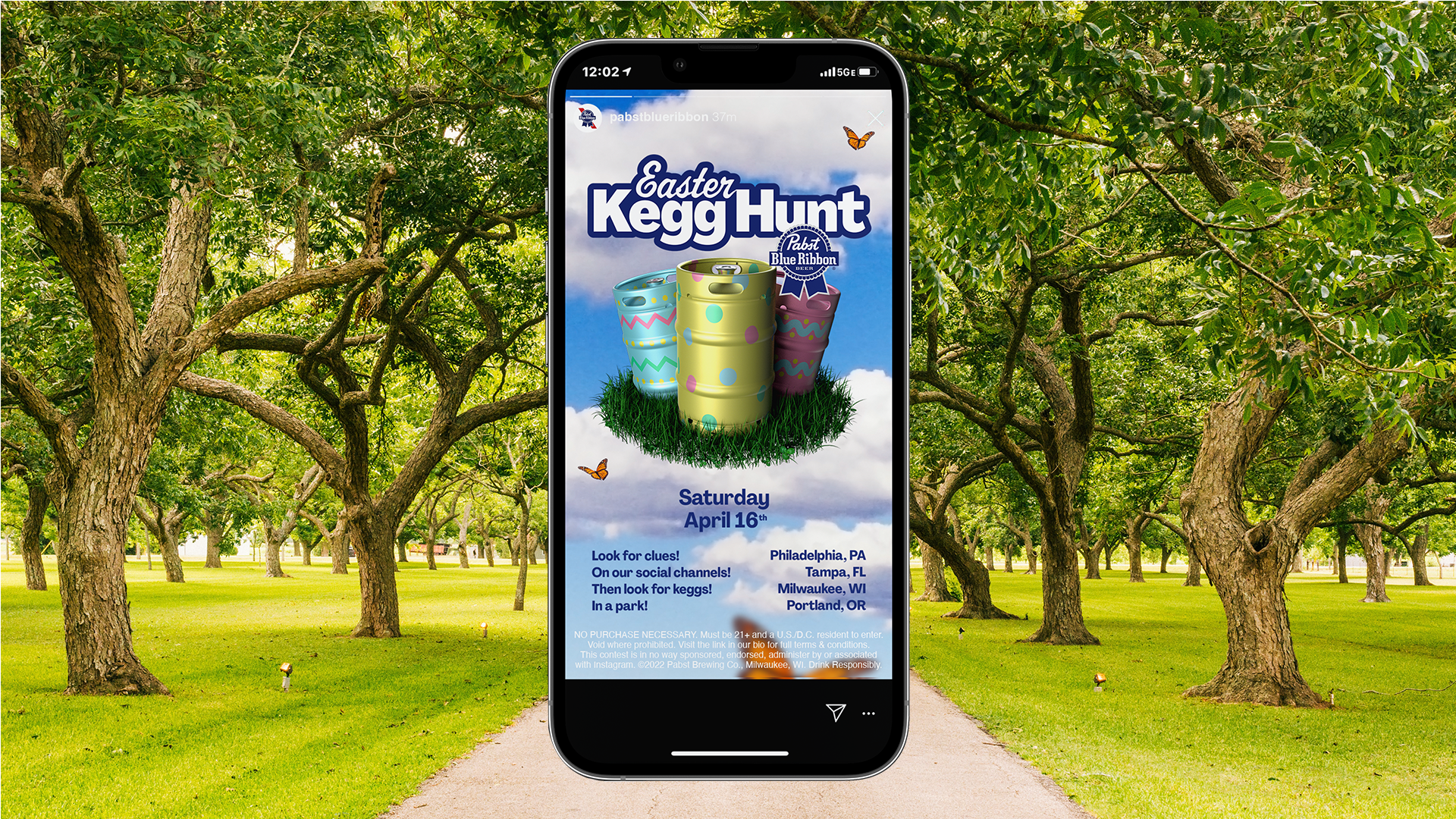 easter kegg hunt flyer