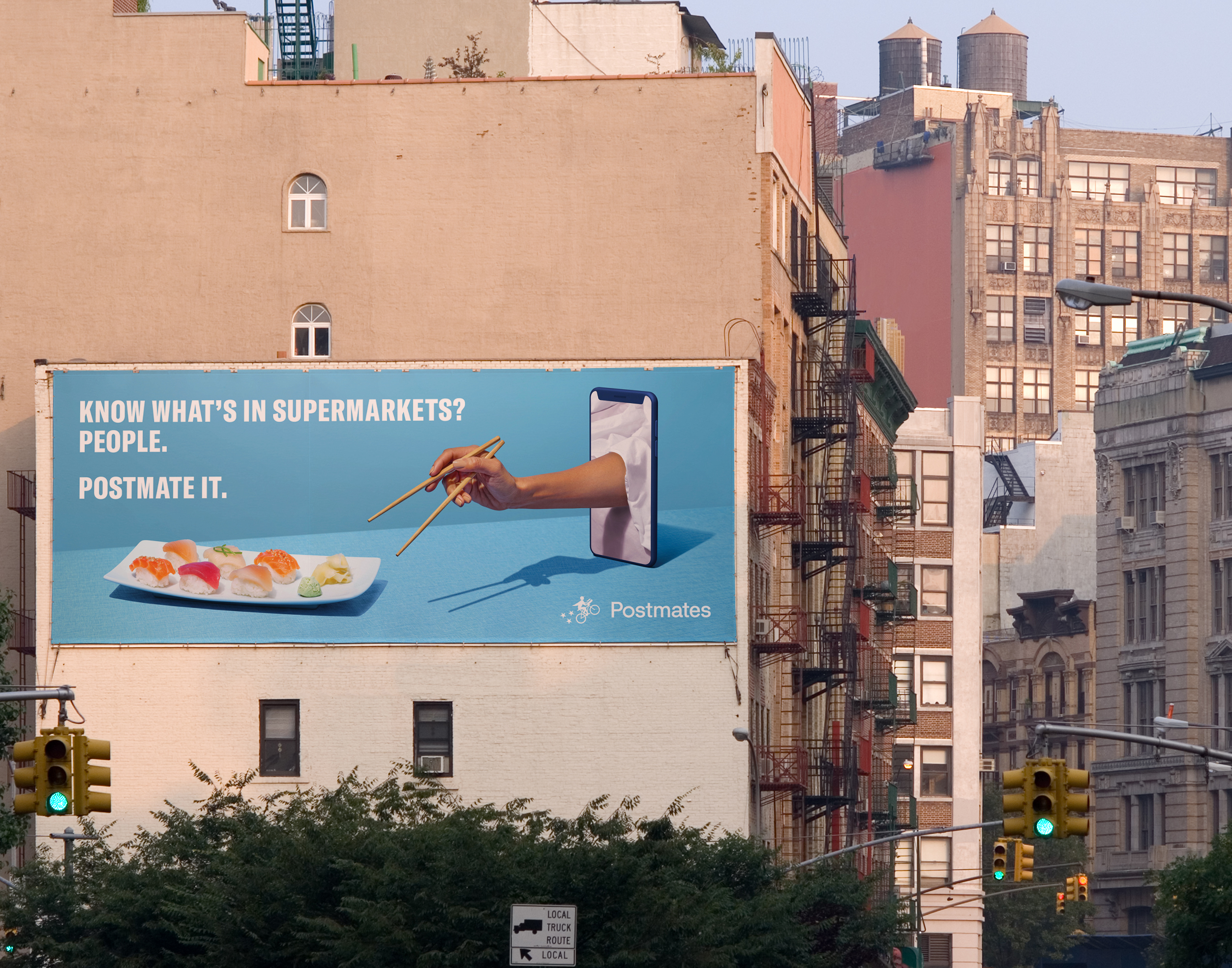 postmates outdoor ad