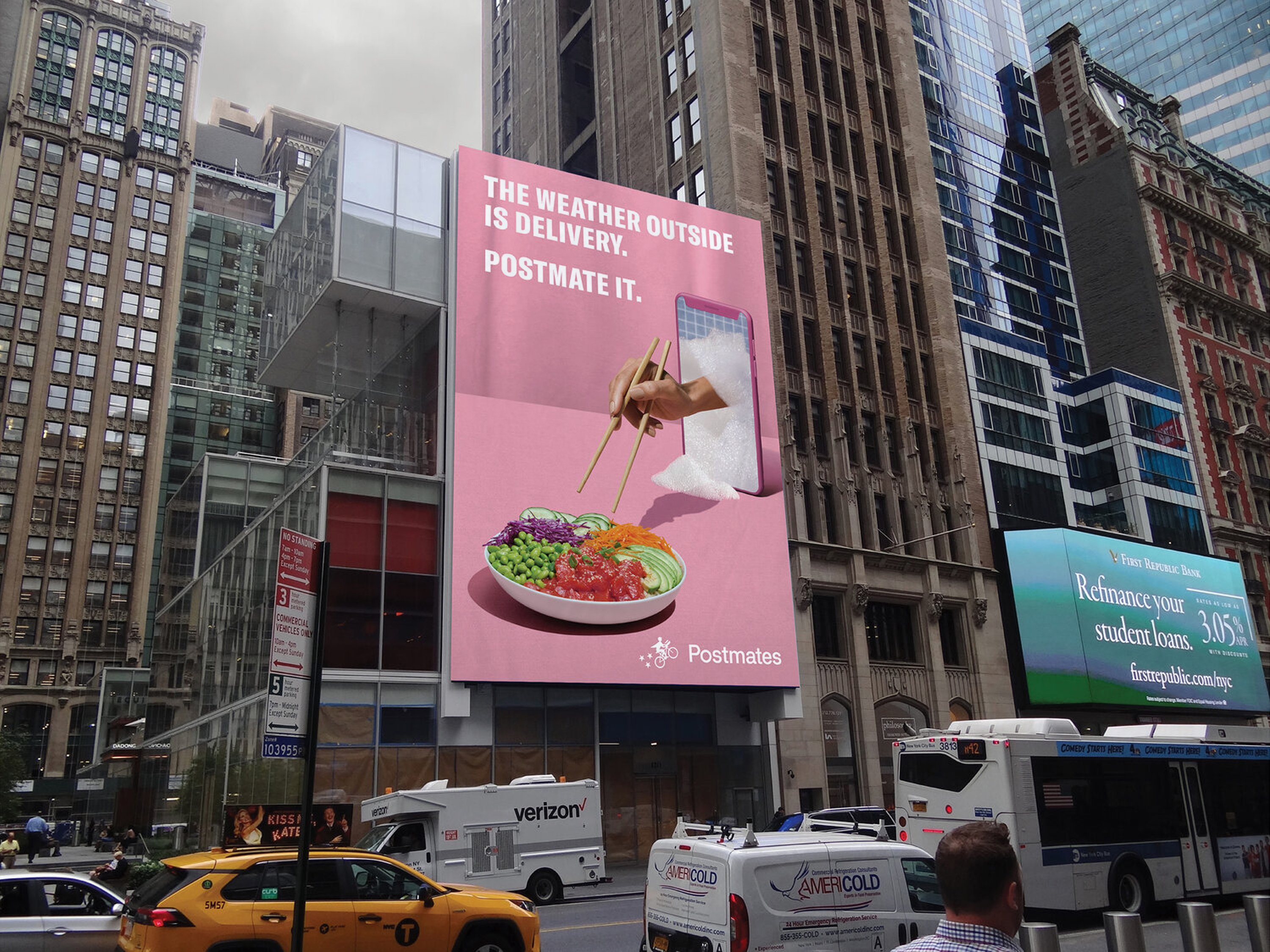 postmates outdoor ad